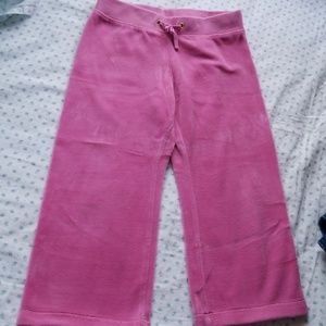 Juicy couture velour wide leg bottoms
